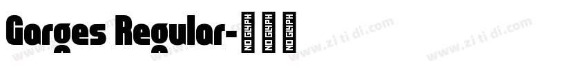 Garges Regular字体转换
